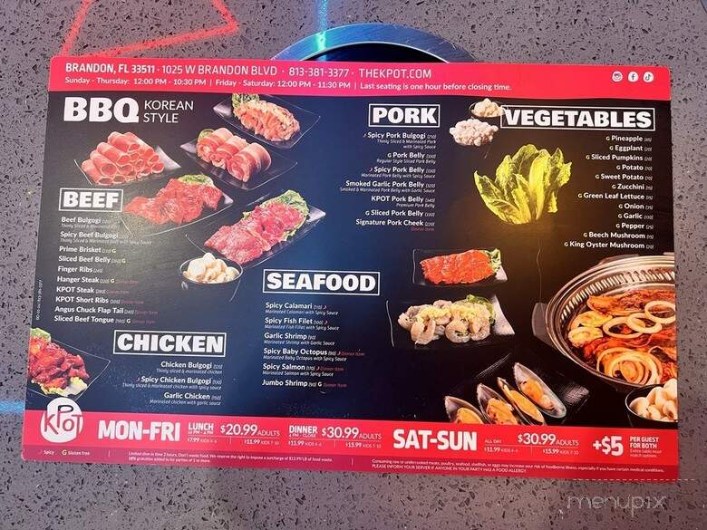 KPOT Korean BBQ & Hot Pot - Brandon, FL