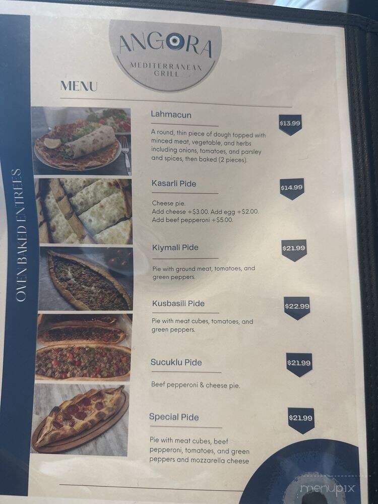 Angora Mediterranean Grill - Tampa, FL menu_pic