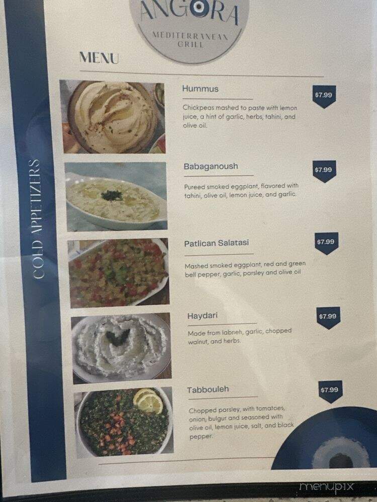 Angora Mediterranean Grill - Tampa, FL menu_pic