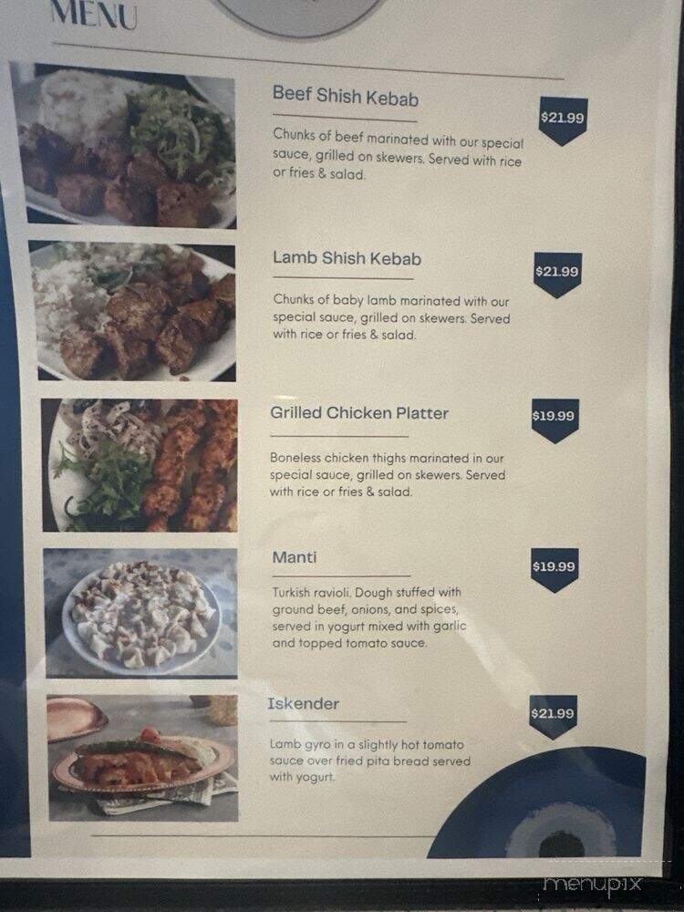 Angora Mediterranean Grill - Tampa, FL menu_pic