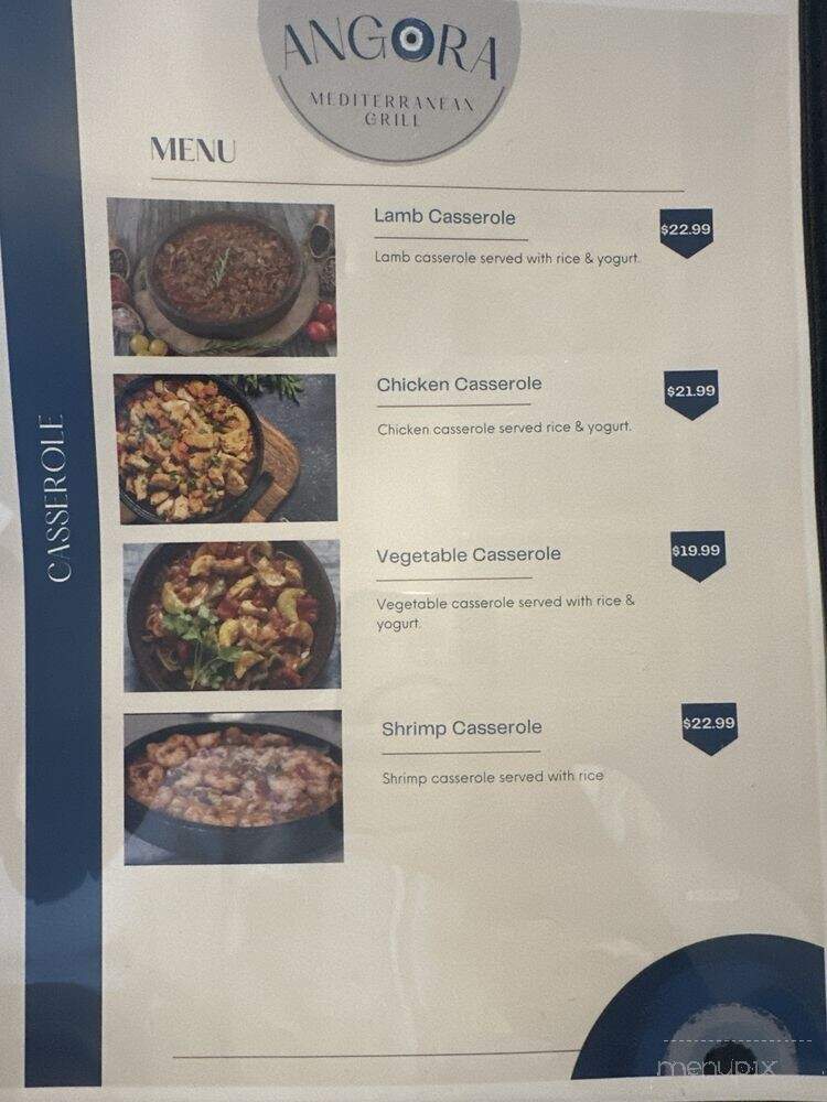 Angora Mediterranean Grill - Tampa, FL menu_pic