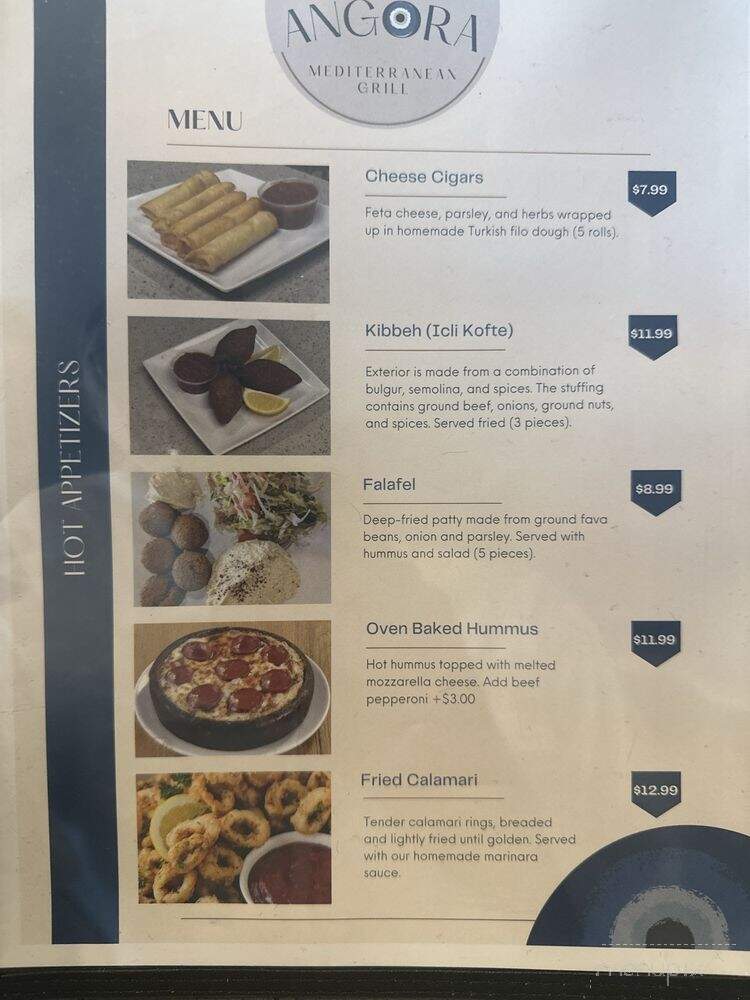 Angora Mediterranean Grill - Tampa, FL menu_pic