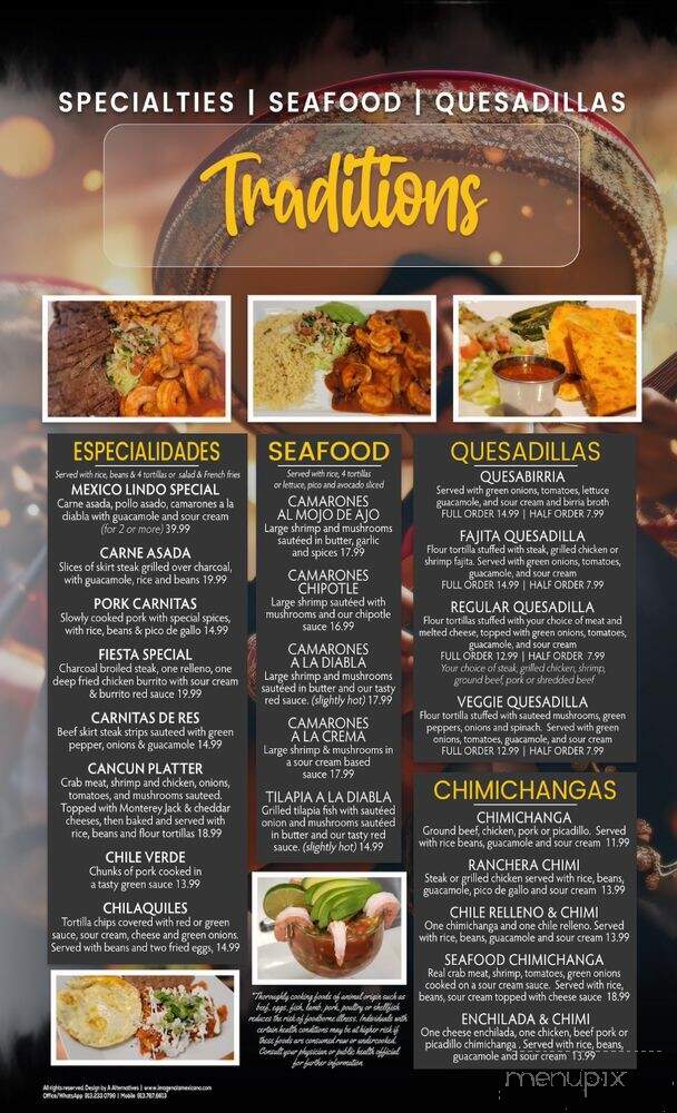 Mexico Lindo KC - Kansas City, MO menu_pic