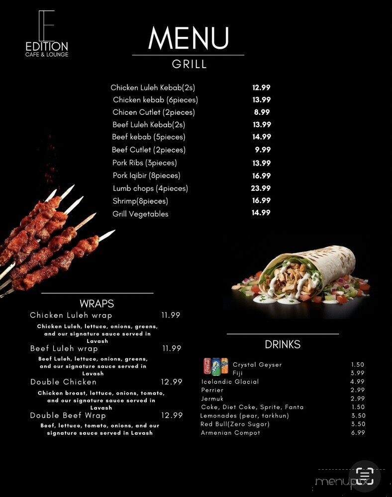 The White Room Cafe - Glendale, CA menu_pic