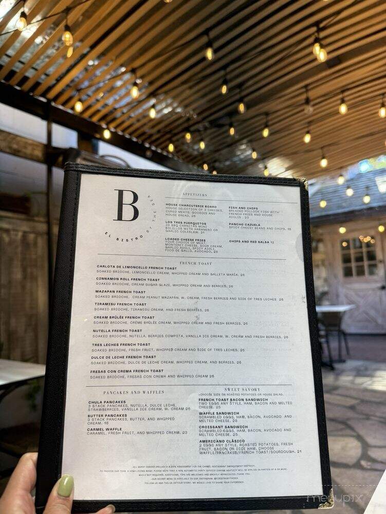 El Bistro By the Sea - Carmel-by-the-Sea, CA menu_pic