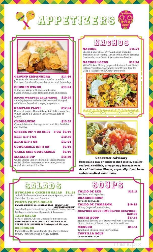 Maria's Mexican Cuisine - Katy, TX menu_pic