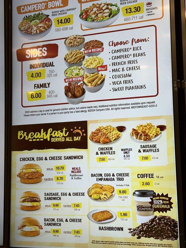 Pollo Campero - New York, NY menu_pic