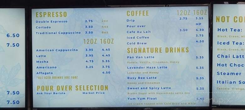 Grand Strand Coffee - Myrtle Beach, SC menu_pic