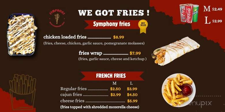 Symphony Mediterranean Grill - Florence, KY menu_pic