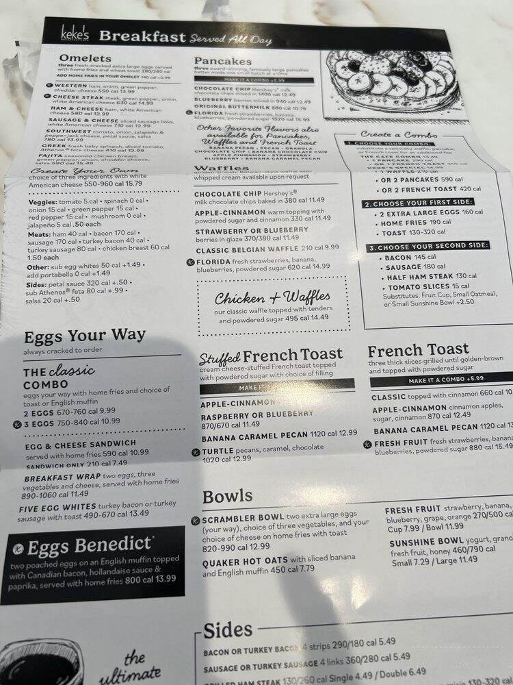 Keke's Breakfast Cafe - Jacksonville, FL menu_pic