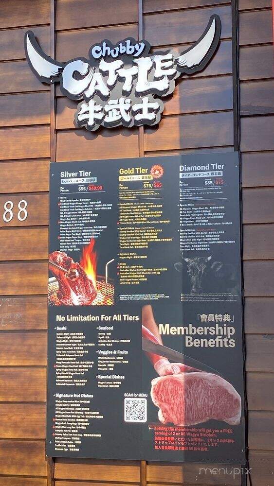 Chubby Cattle BBQ - Rowland Heights, CA menu_pic