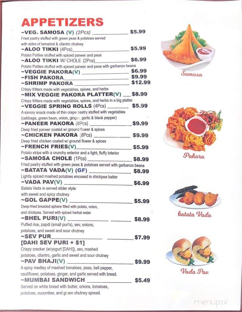 New Indian Restaurant - Upland, CA menu_pic