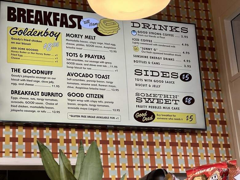 Goody's - Savannah, GA menu_pic