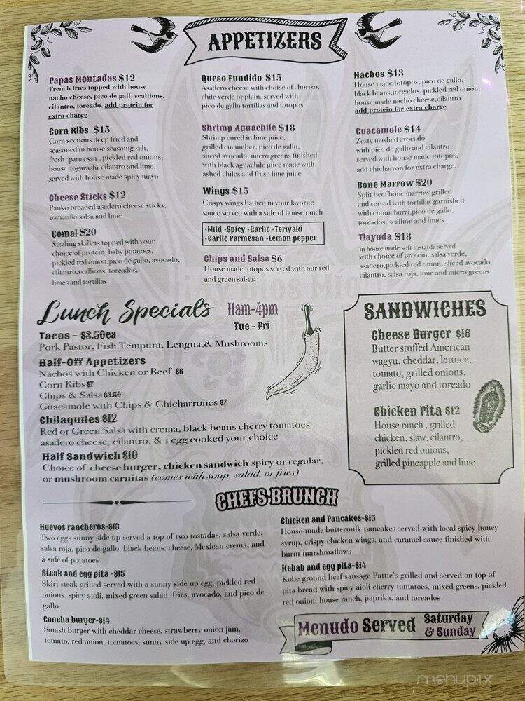 Ay Dios Mio - El Paso, TX menu_pic