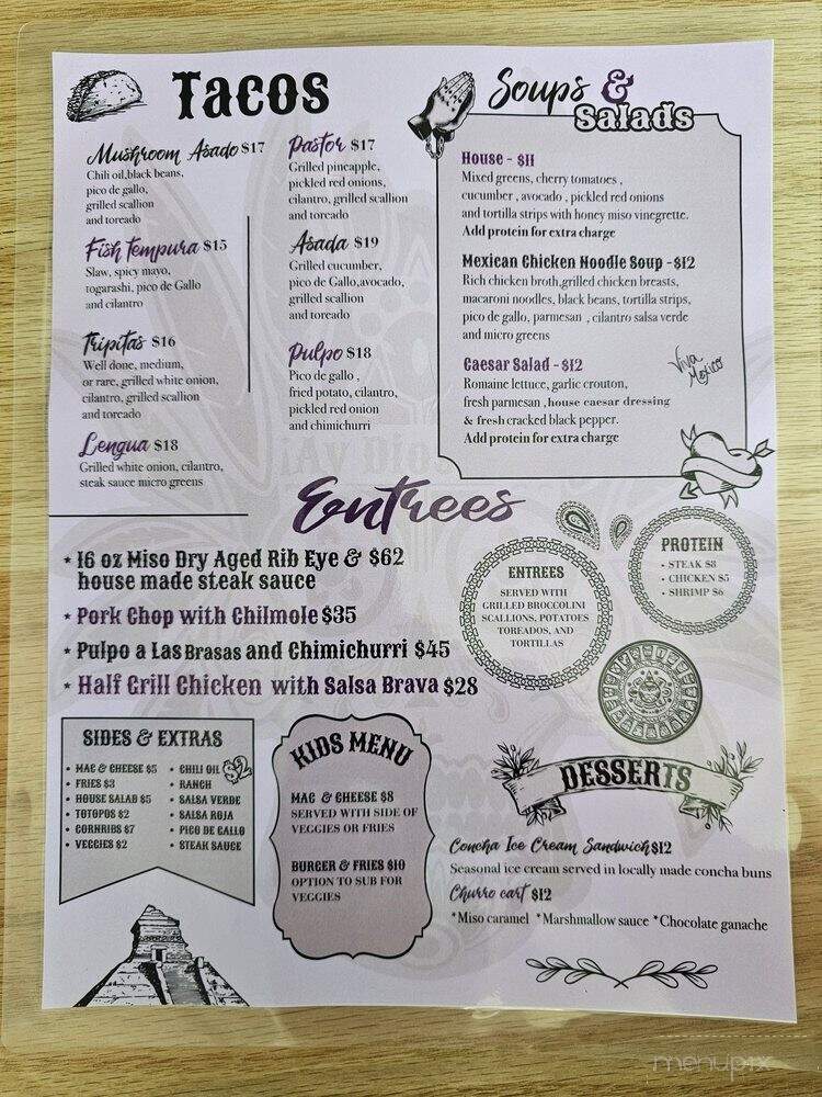 Ay Dios Mio - El Paso, TX menu_pic