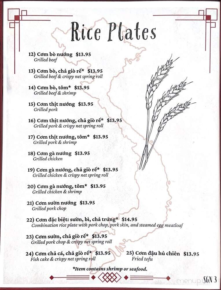 SaiGon Nho - Fairfield, CA menu_pic