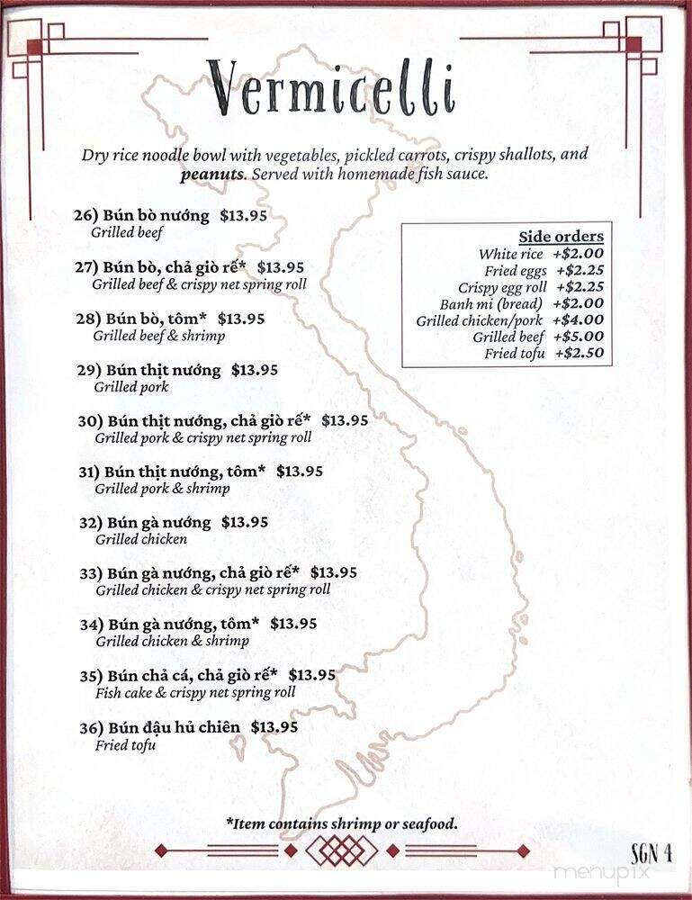 SaiGon Nho - Fairfield, CA menu_pic