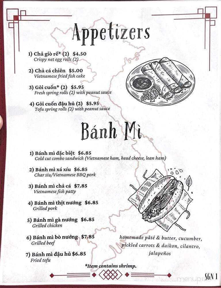 SaiGon Nho - Fairfield, CA menu_pic