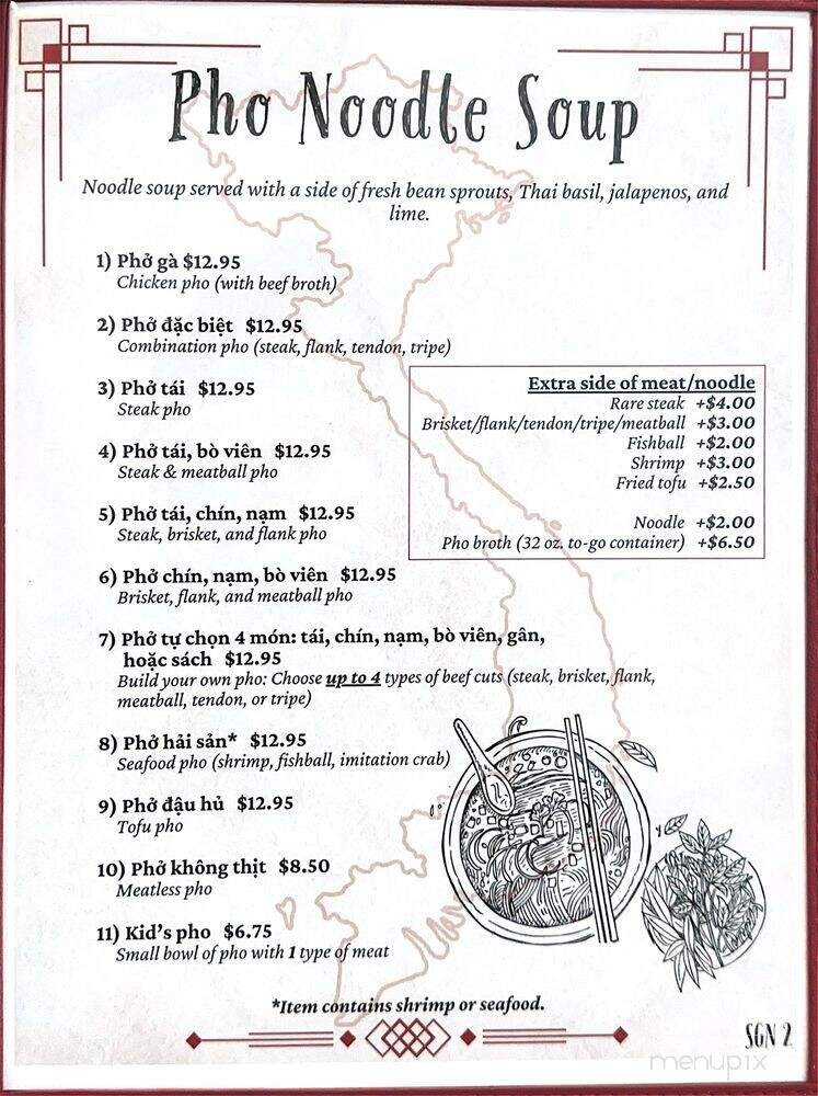 SaiGon Nho - Fairfield, CA menu_pic