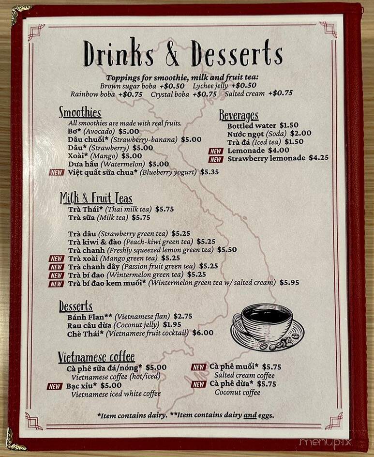 SaiGon Nho - Fairfield, CA menu_pic