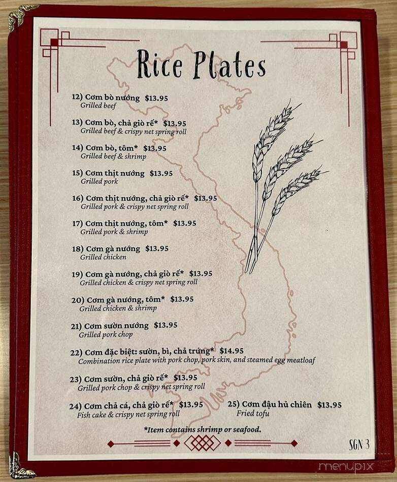 SaiGon Nho - Fairfield, CA menu_pic