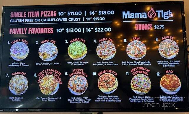 Mama Tigs Wood-Fired Pizza - Muskogee, OK menu_pic