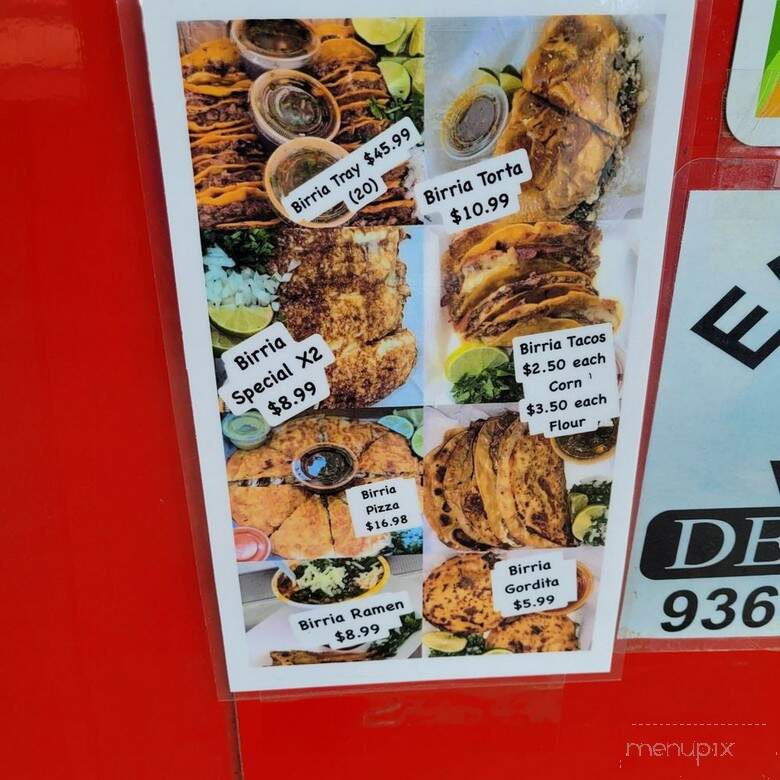El Trompo Villarreal - Livingston, TX menu_pic