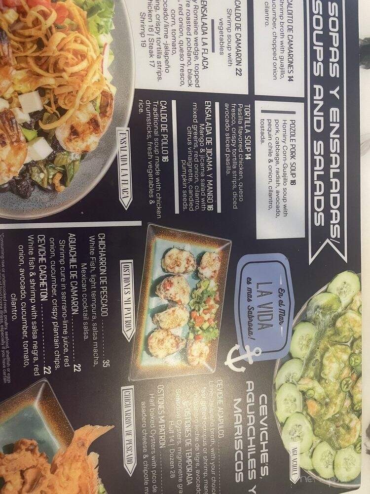 Casa Patron - Sarasota, FL menu_pic