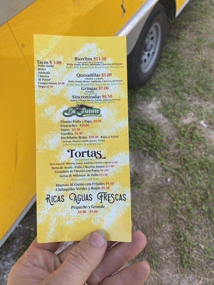 La Fuente De Antojitos GTO - Port Charlotte, FL menu_pic