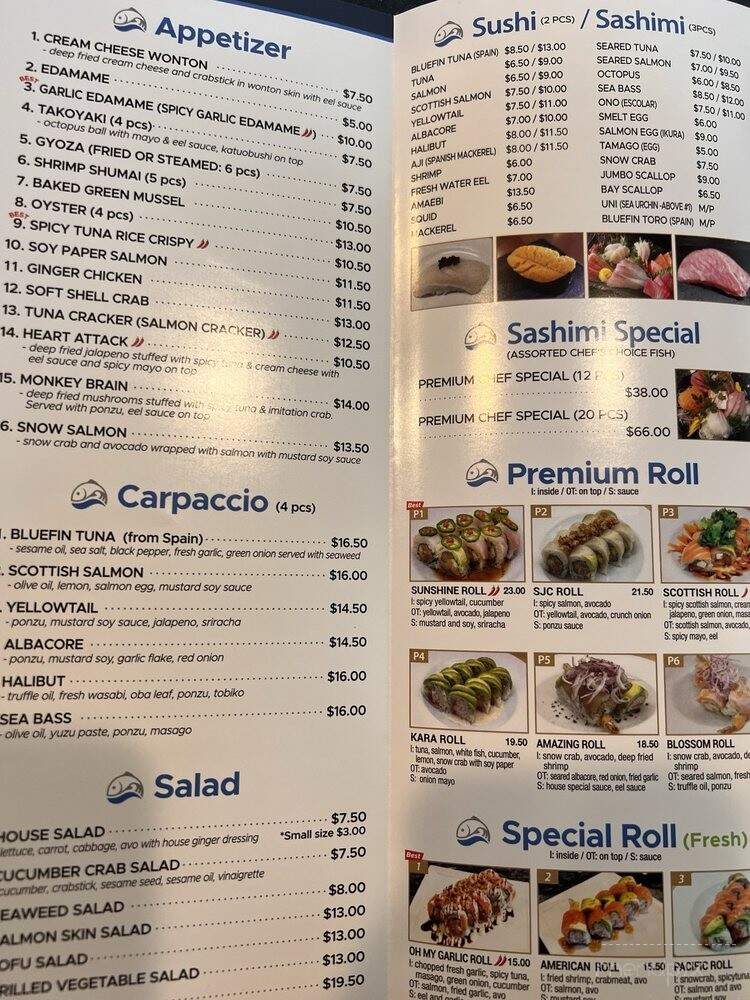 Sushi Kara - San Juan Capistrano, CA menu_pic