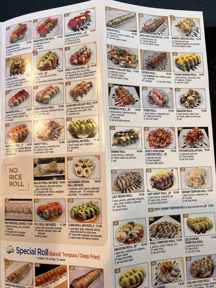 Sushi Kara - San Juan Capistrano, CA menu_pic