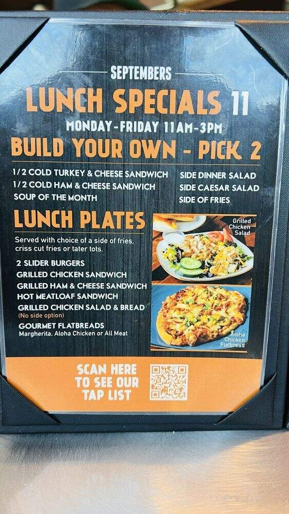 Septembers Taproom & Eatery - Perris, CA menu_pic