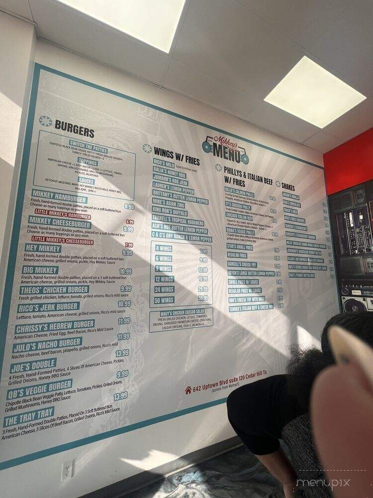 Mikkeys Retro Grill - Cedar Hill, TX menu_pic