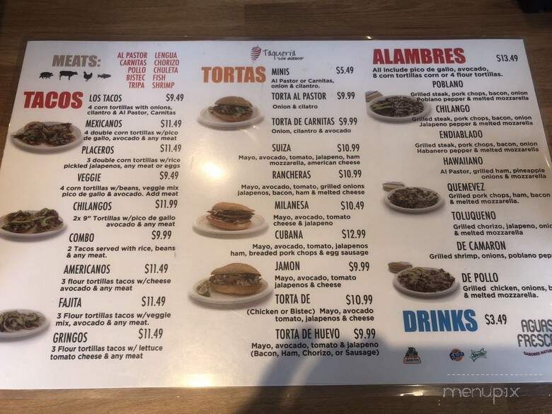 Taqueria Los Gueros - Clifton, NJ menu_pic