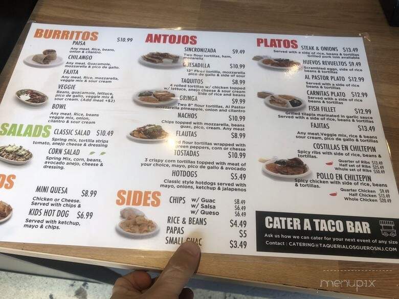 Taqueria Los Gueros - Clifton, NJ menu_pic