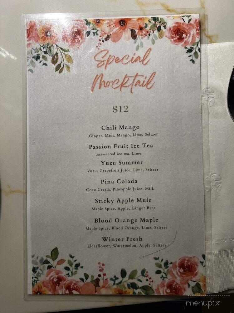 Thonglor Thai Bistro - Denville, NJ menu_pic