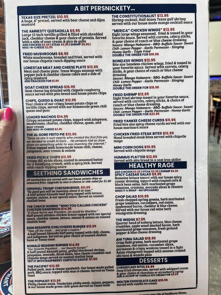 The Angry Elephant - Little Elm, TX menu_pic