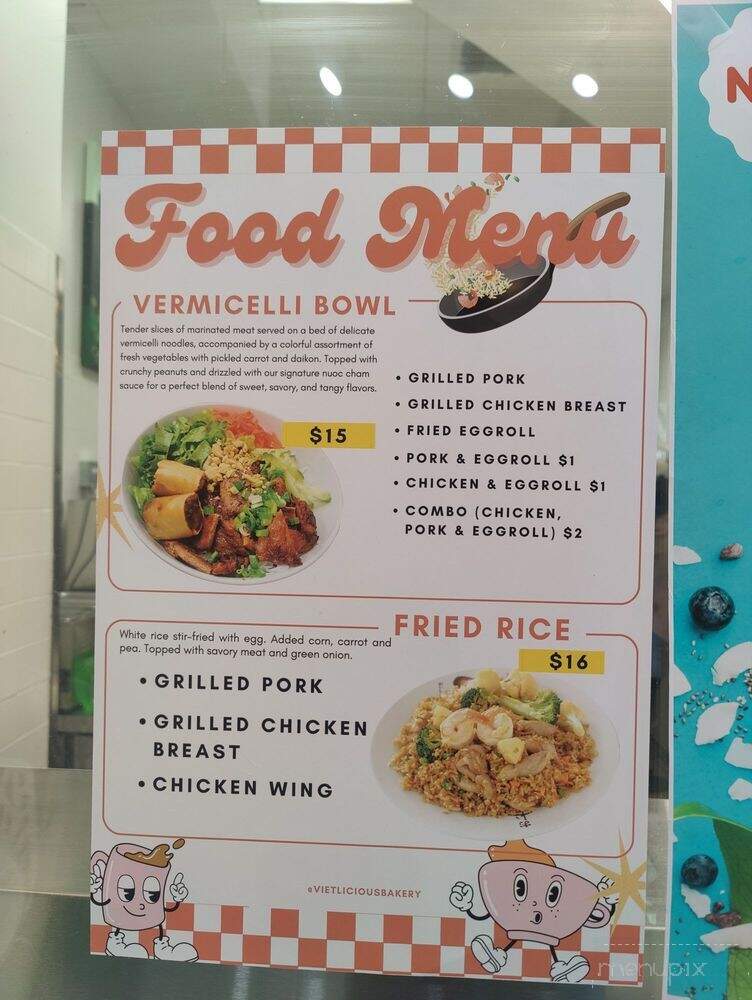 Vietlicious Bakery - Seattle, WA menu_pic