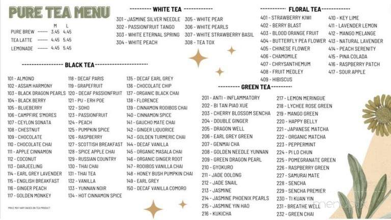 Tea Fresh - Poughkeepsie, NY menu_pic