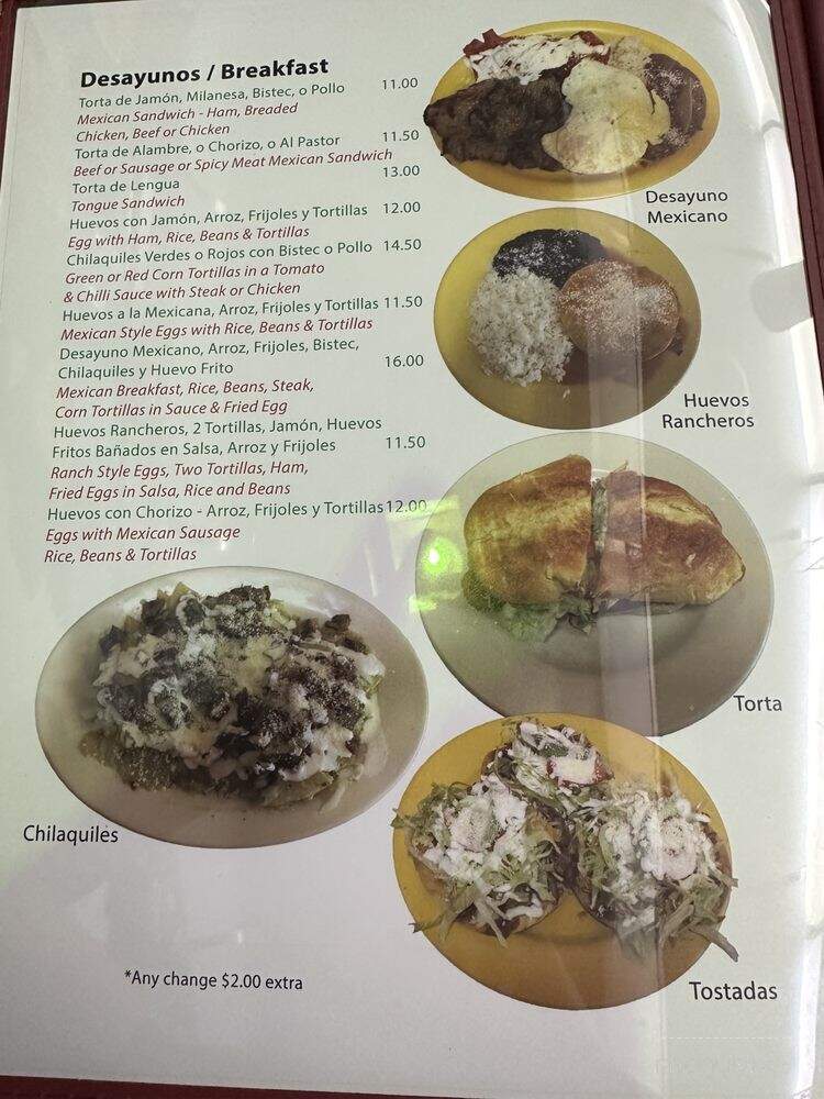 La Bamba Grill - Boonton, NJ menu_pic
