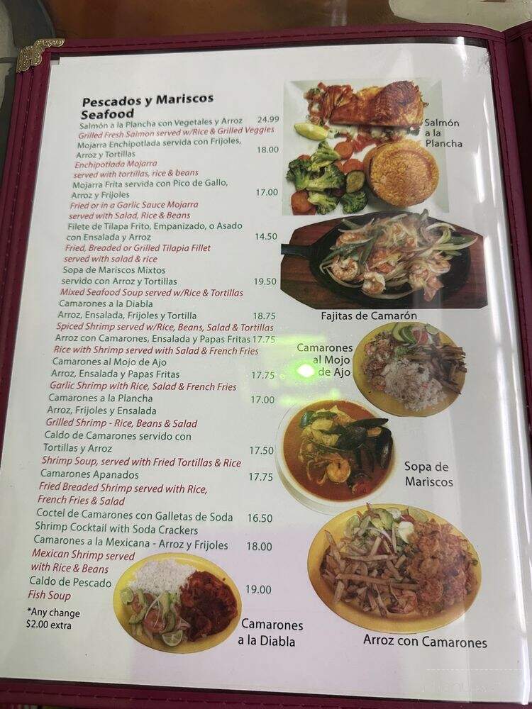 La Bamba Grill - Boonton, NJ menu_pic