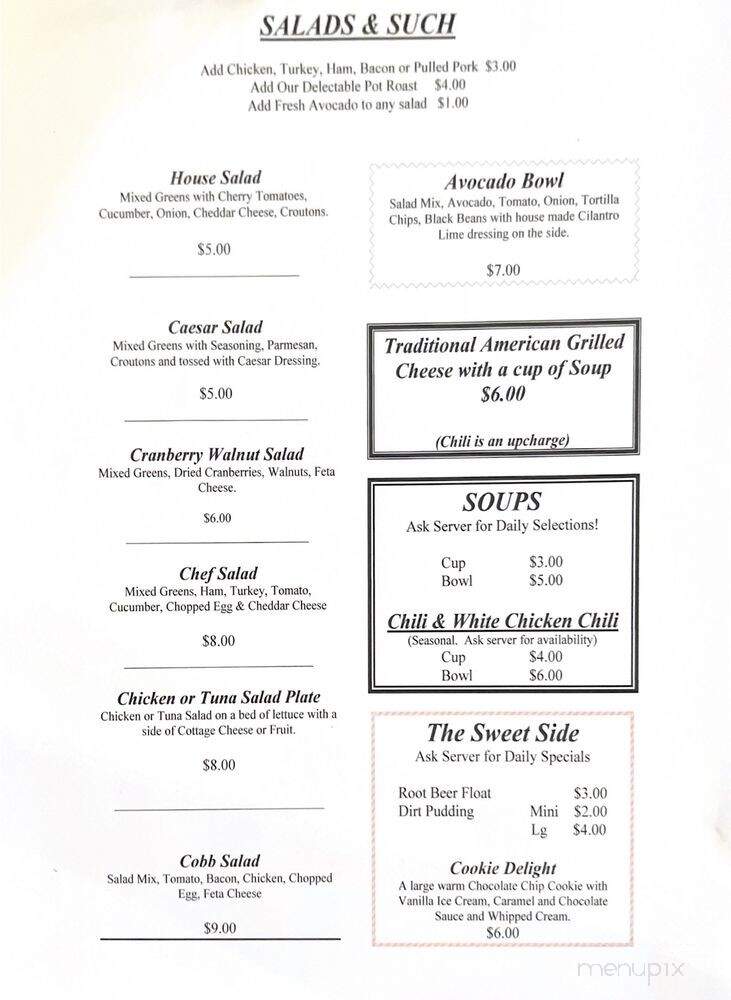 Old World Cafe - Columbia City, IN menu_pic