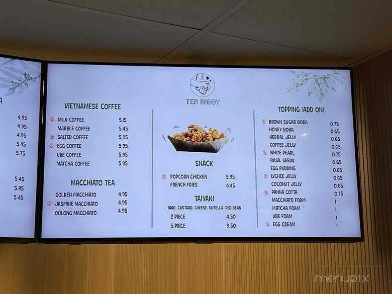 Tea Daddy - Garland, TX menu_pic