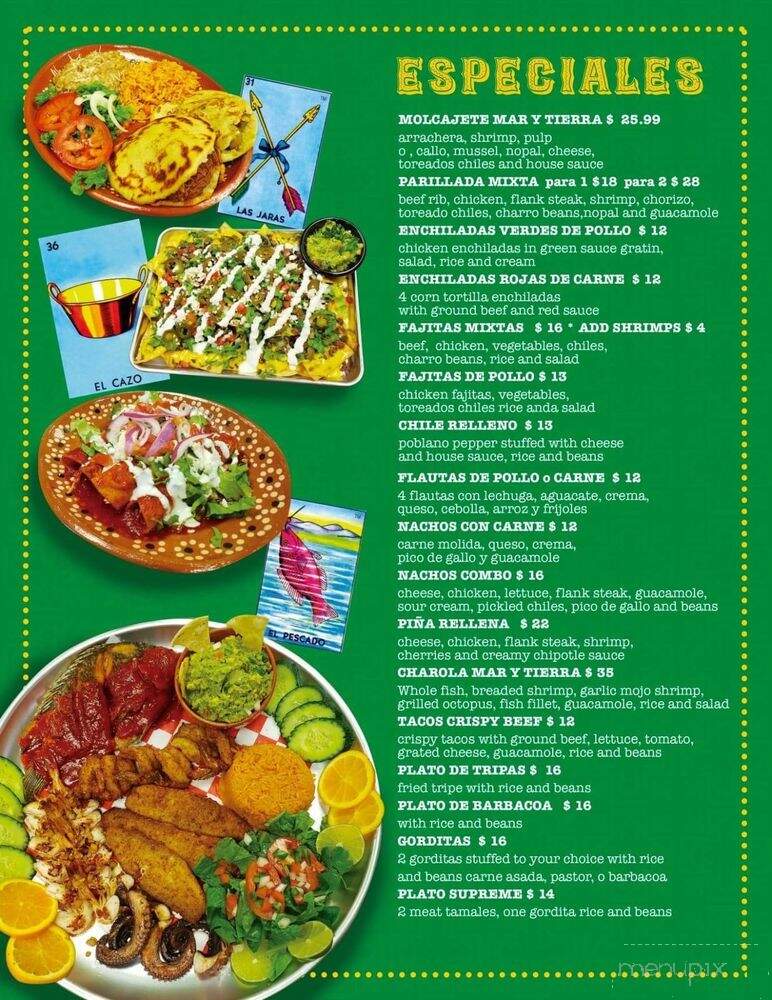 Restaurant Las Cazuelas Grill - Big Spring, TX menu_pic