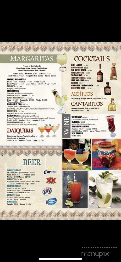 El Mariachi Mexican Restaurant - Byhalia, MS menu_pic