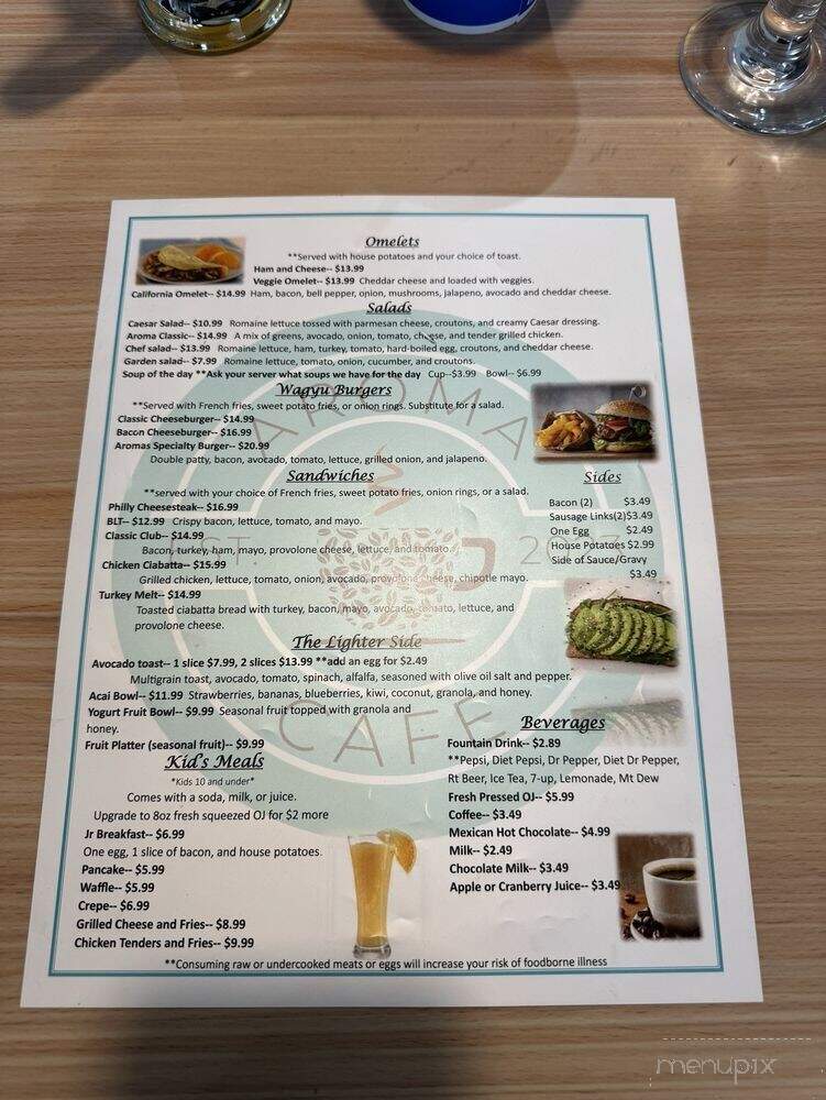 Aroma Cafe - Santaquin, UT menu_pic