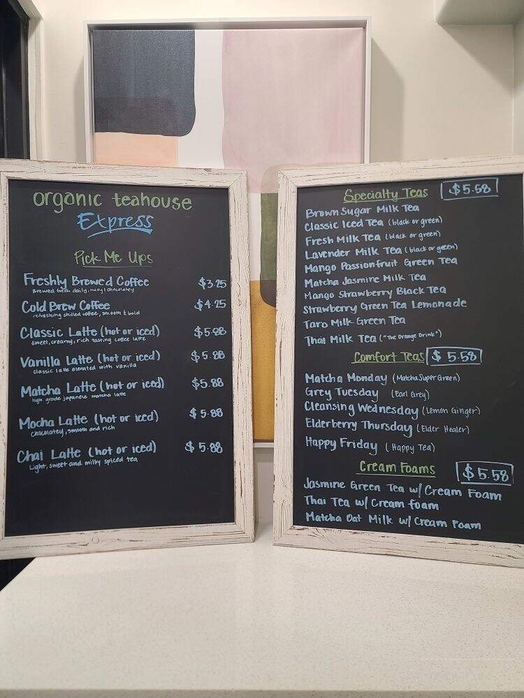 Organic Teahouse Express - Victorville, CA menu_pic