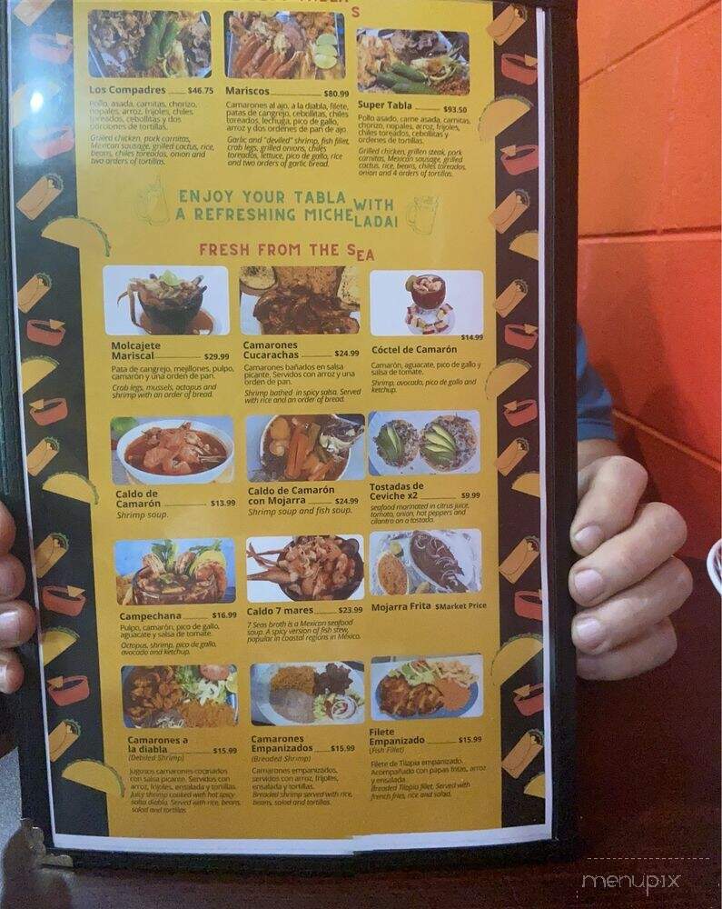 Los Compadres Mexican Restaurant - Frankfort, IN menu_pic