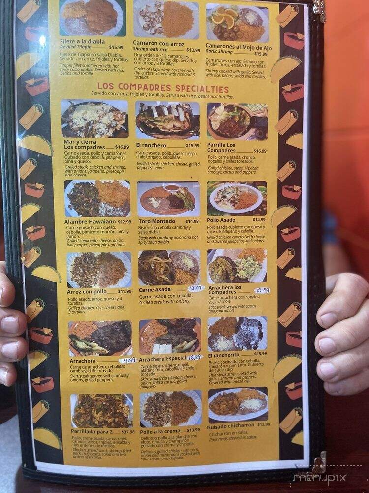 Los Compadres Mexican Restaurant - Frankfort, IN menu_pic