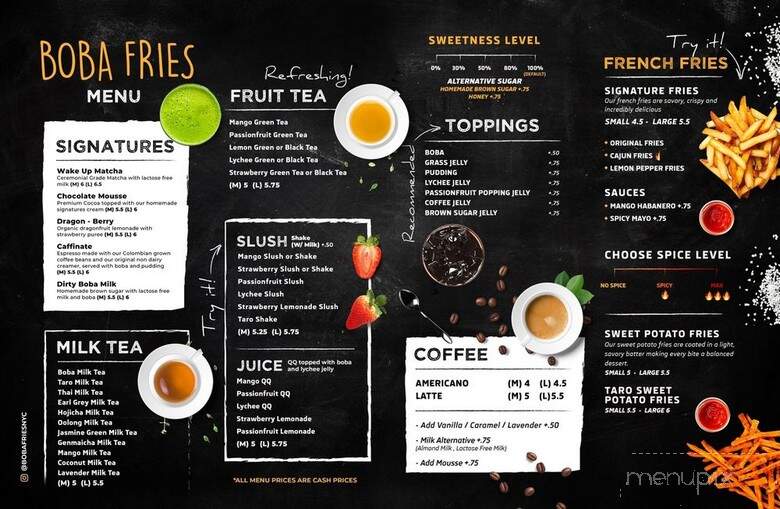 Boba Fries - Flushing, NY menu_pic